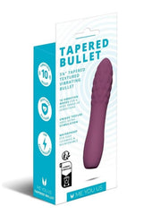 tapered bullet vibrator textured silicone tip
