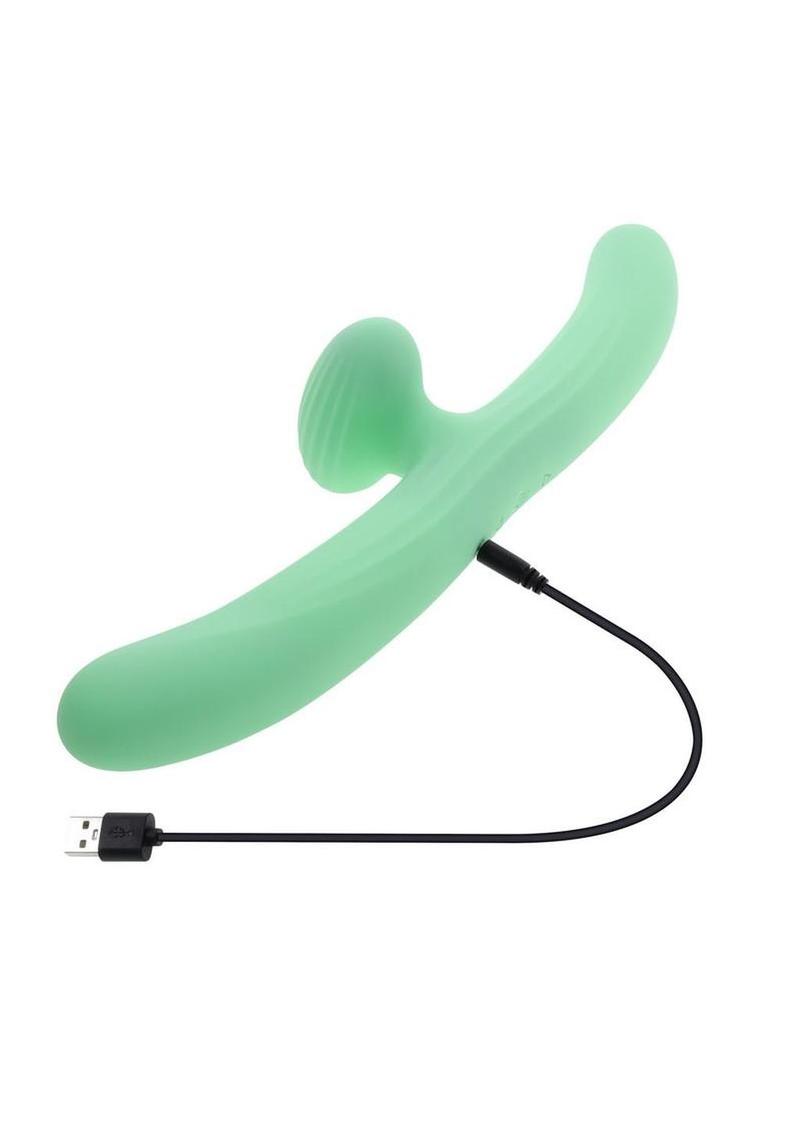 flexible silicone vibrator closeup