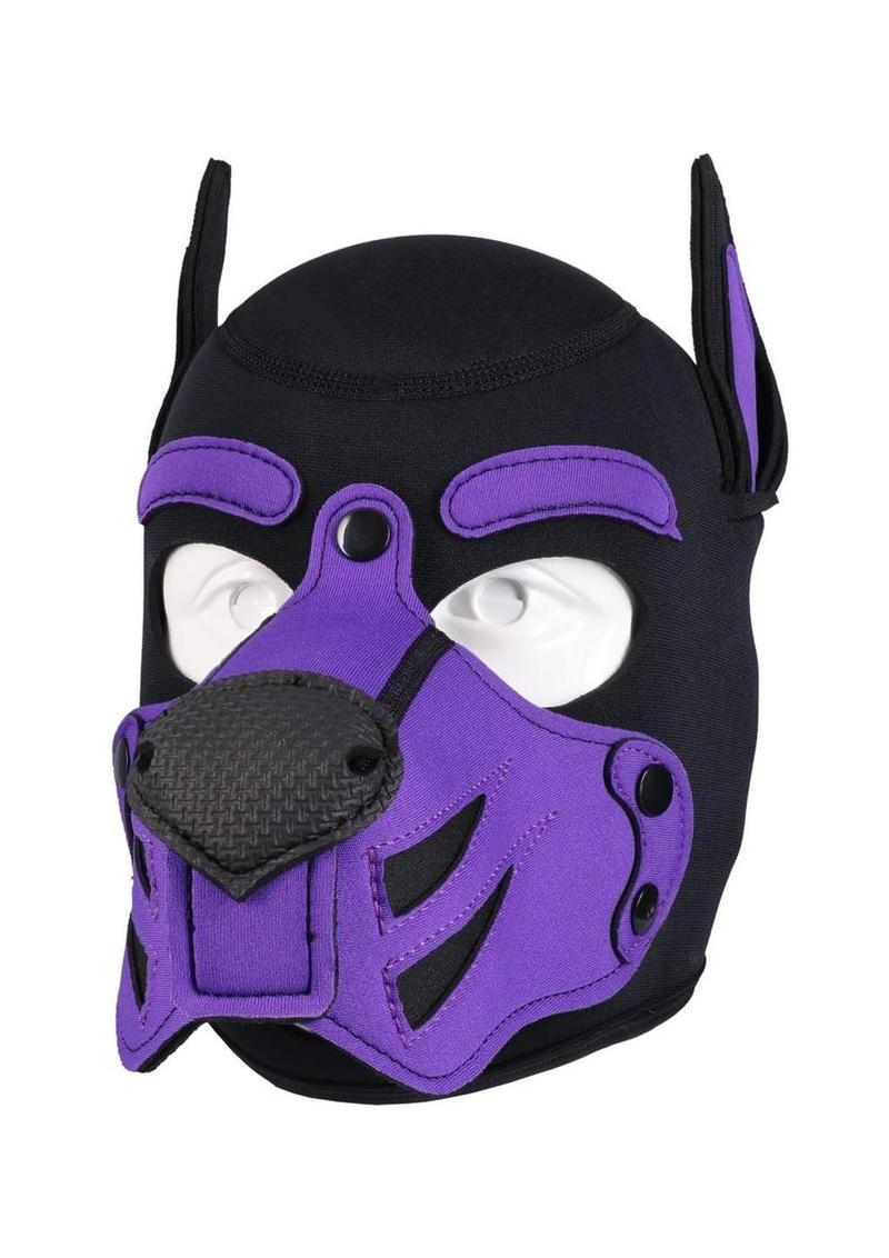 black violet fetish mask design