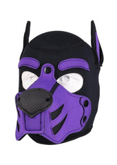 black violet fetish mask design