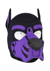 neoprene pup play hood detail