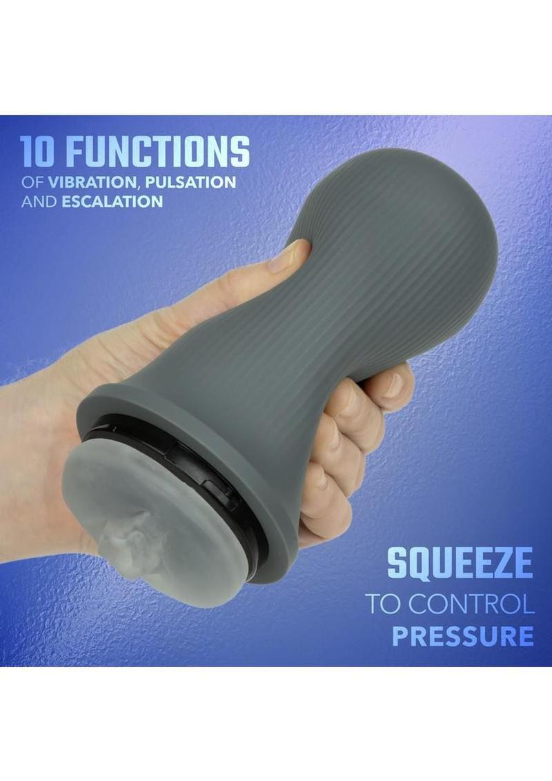 body safe silicone stroker with 10 vibration modes