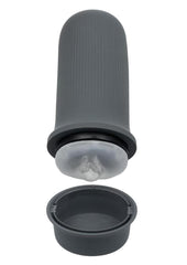 Milk Master Grip-N-Stroke Pussy Rechargeable Silicone Masturbator - Black