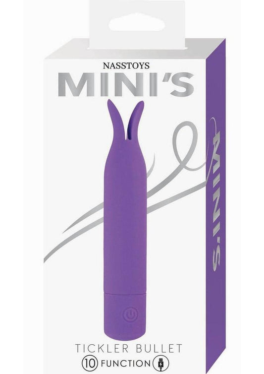 purple mini bullet vibrator with flutter tip for clitoral stimulation