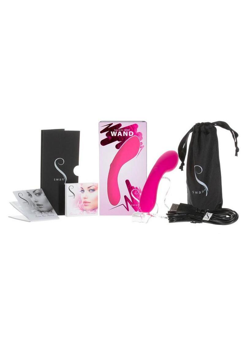 Body-safe silicone sex wand massager with strong vibrations