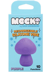 Mochi Mushroom Vibe 10 Function Silicone Rechargeable Vibrator - Purple