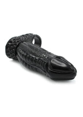 Penis sleeve crafted from body-safe liquid silicone for comfort, durability, and erotic pleasure