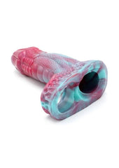 Cock and ball enhancement sleeve styled for male sex toy collections and kinky roleplay