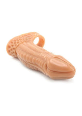 Erotic penis enhancer sleeve designed to intensify orgasms and prolong intimate experiences