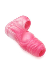 Premium silicone penis sleeve with textured interior designed for intense stimulation and pleasure