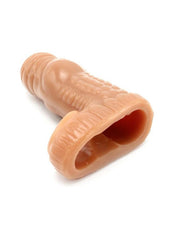 Male sex toy sleeve with textured nubs for enhanced sensations during solo or partner play