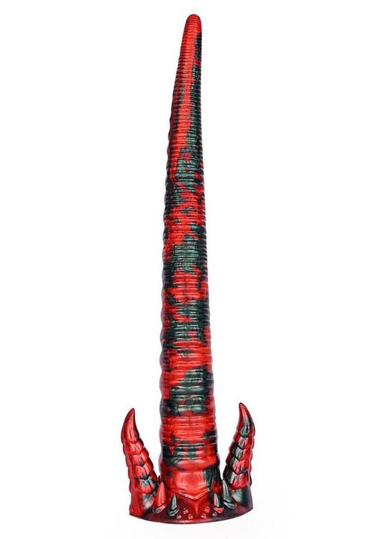 Fantasy tentacle dildo extra long insertable length soft silicone with suction nodules flared base secure grip ideal for fetish exploration