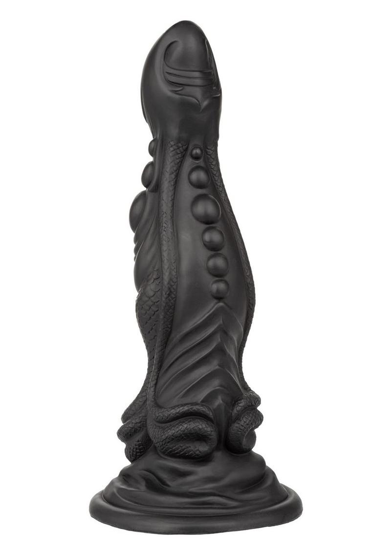 Monster Dong The Colossus Silicone Dildo - Black - 9.75in