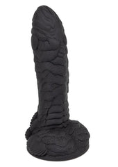 Monster Dong The Gill Man Silicone Dildo - Black - 7.25in