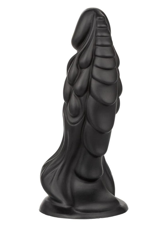 Monster Dong The Martian Silicone Dildo - Black - 7.75in