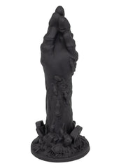 Monster Dong The Zombie Silicone Dildo - Black - 9in
