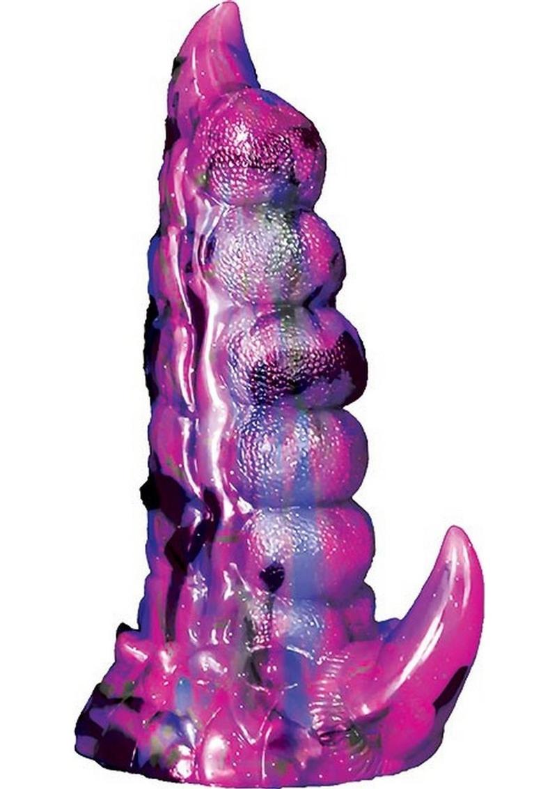 Monster Romance Hydra Nymph Rechargeable Silicone Dong - Lavender/Magenta/Purple/Red