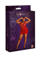 Moonlight Model 08 Dress - Black/Red - Plus Size/Queen