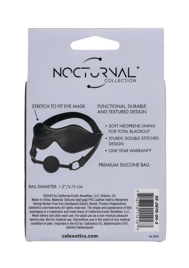 Bondage eye mask and breathable ball gag duo soft blackout mask silicone gag comfortable secure fit ideal for submission and sensory play