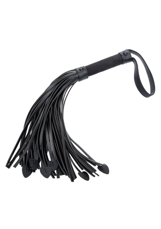 Nocturnal Collection Heart Throb Flogger - Black