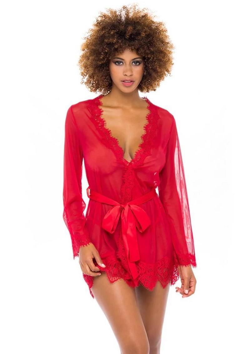 romantic sheer lingerie robe bedroom style

