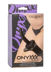 Onyxxx Thigh Strap with Silicone Probe - Black