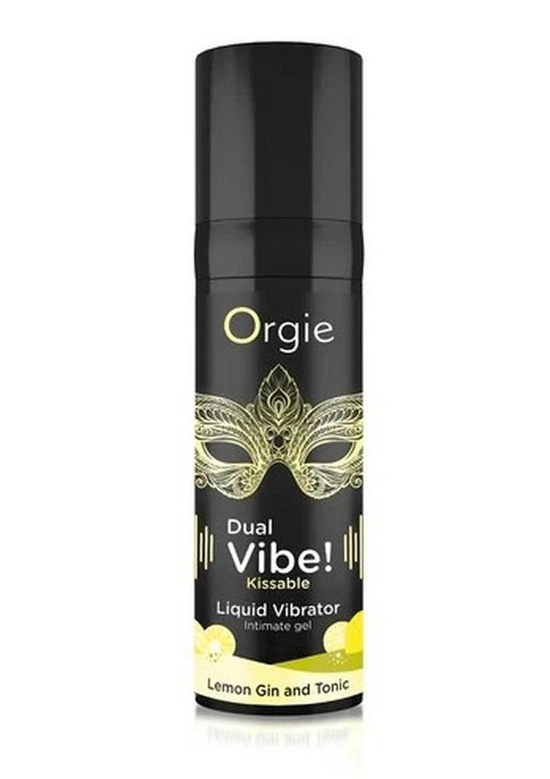 Orgie Dual Vibe Kissable Liquid Vibrator Gel - Lemon Gin and Tonic