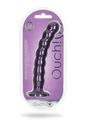 Ouch! Beaded G-Spot Silicone Dildo 8in - Metallic