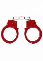 Ouch! Beginners Handcuffs - Metal/Red