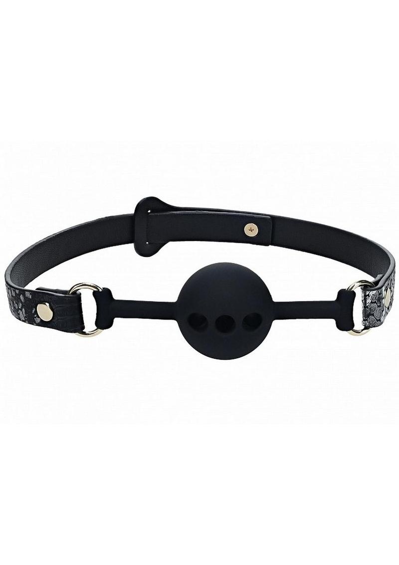 Ouch! Florence Collection Silicone Ball Gag - Black