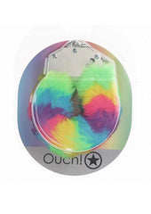 Ouch! Heavy-Duty Fluffy Handcuffs - Multicolor 1 - Multicolor