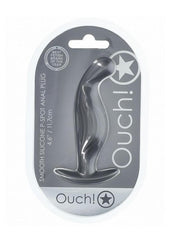 Ouch! P-Spot Anal Plug Silicone - Grey/Gun Metal