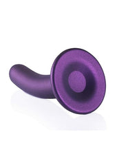 Ouch! Smooth G-Spot Silicone Dildo 6in - Metallic