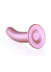 Ouch! Smooth G-Spot Silicone Dildo 6in - Metallic