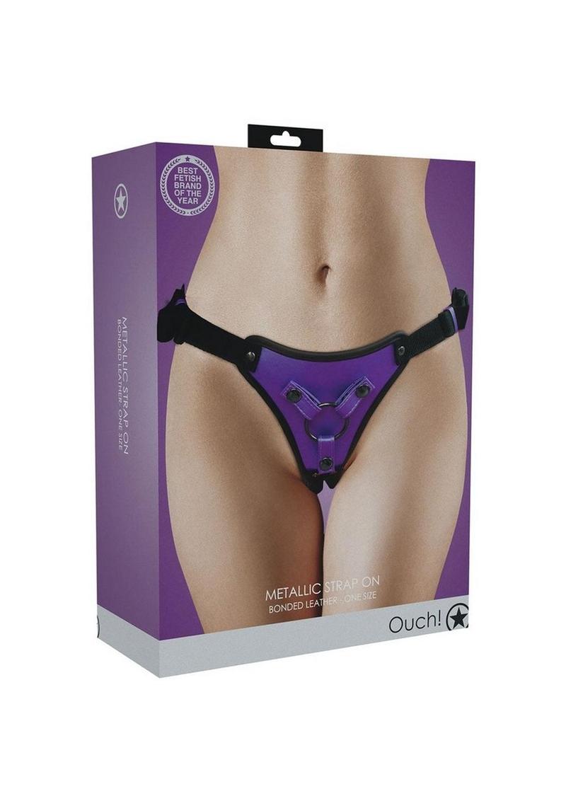 Ouch! Strap-On Harness - Metallic - Purple