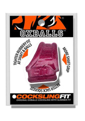 oxballs cocksling fit sling in cherry lips red designed for leaner tighter support