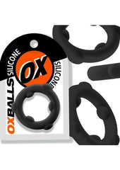 Oxballs Spinner Single Silicone Cock Ring - Black