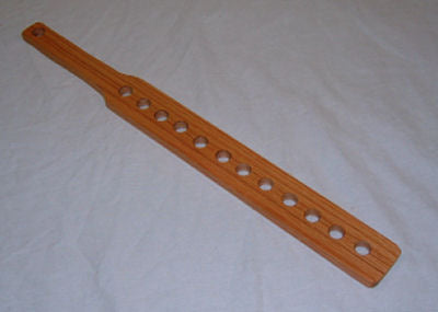 Narrow 2" Oak Paddle with Holes