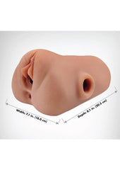 Compact male sex toy stroker for easy cleanup  