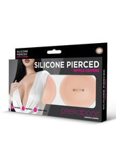 Peekaboo Silicone Pierced Nipple Covers - Vanilla