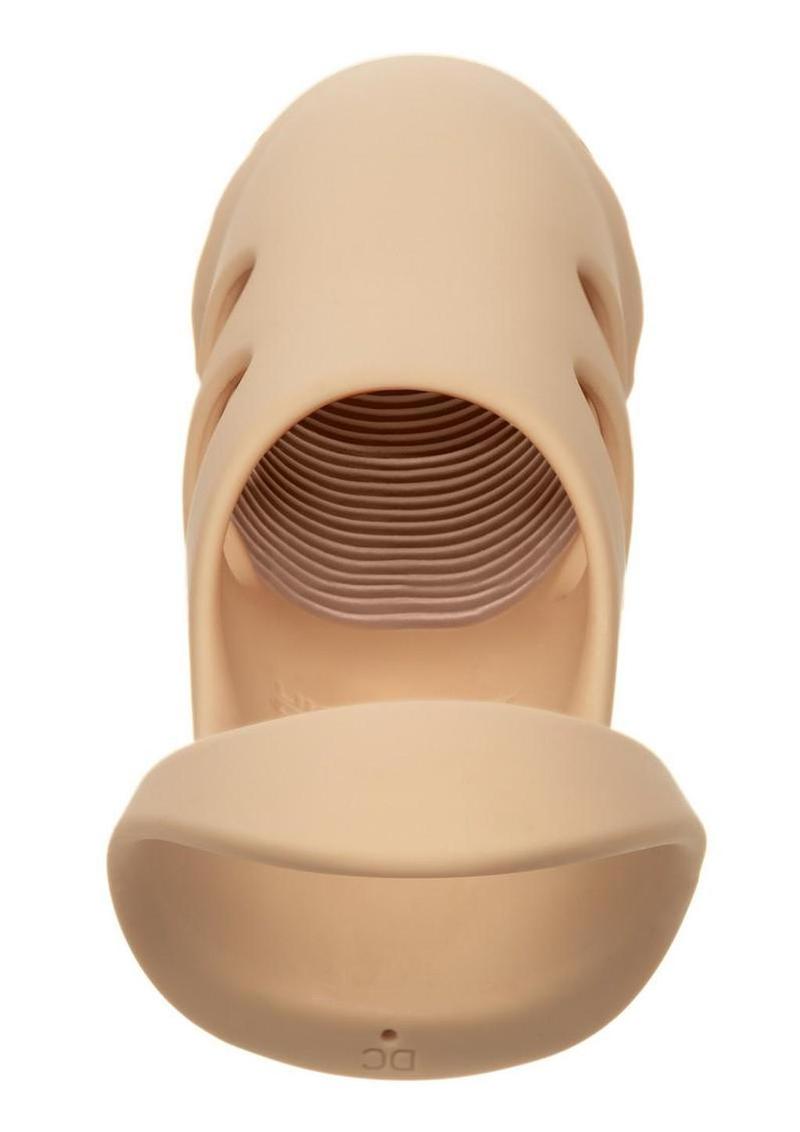 Rechargeable stud charging port close up