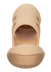 Rechargeable stud charging port close up