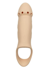 Performance Maxx Rechargeable Silicone Stud Dildo - Vanilla - 7.5in