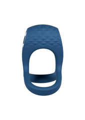 vibrating silicone cock ring with ball strap rechargeable male sex toy