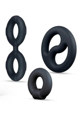 Set of cock rings for CBT and penis erection