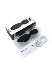 Portable black wand vibrator smooth silicone texture rechargeable body safe quiet adult toy great for external foreplay or massage