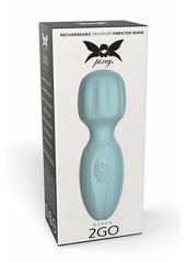 Pixey 2go Rechargeable Silicone Mini Wand - Ocean - Green