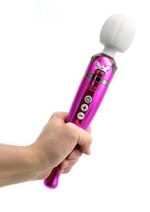 Female Vibrator Pixey Deluxe Rechargeable Wireless Wand - Pink Chrome