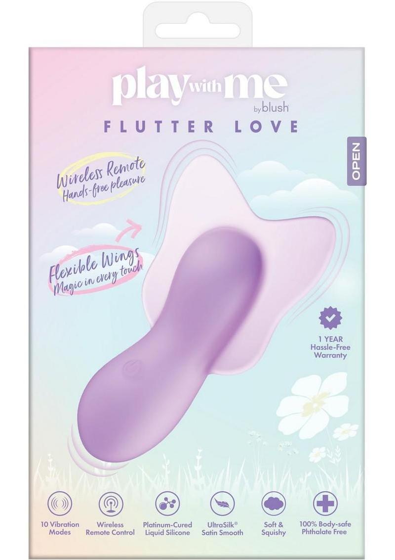 Play with Me Flutter Love Rechargeable Silicone Clitoral Vibrator  Primal  Pleasure
