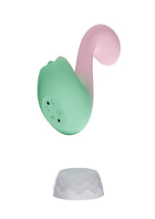 Play with Me Melody Rechargeable Silicone Dual-End Vibrator at our Adult Toy Store